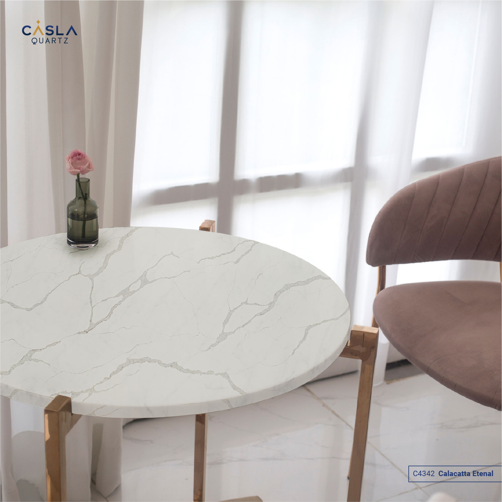 Rất nhiều loại mặt bàn có thể sử dụng đá ốp nhân tạo Caslaquartz như bàn trà, bàn bếp, bàn tiếp khách, bàn phòng họp.
